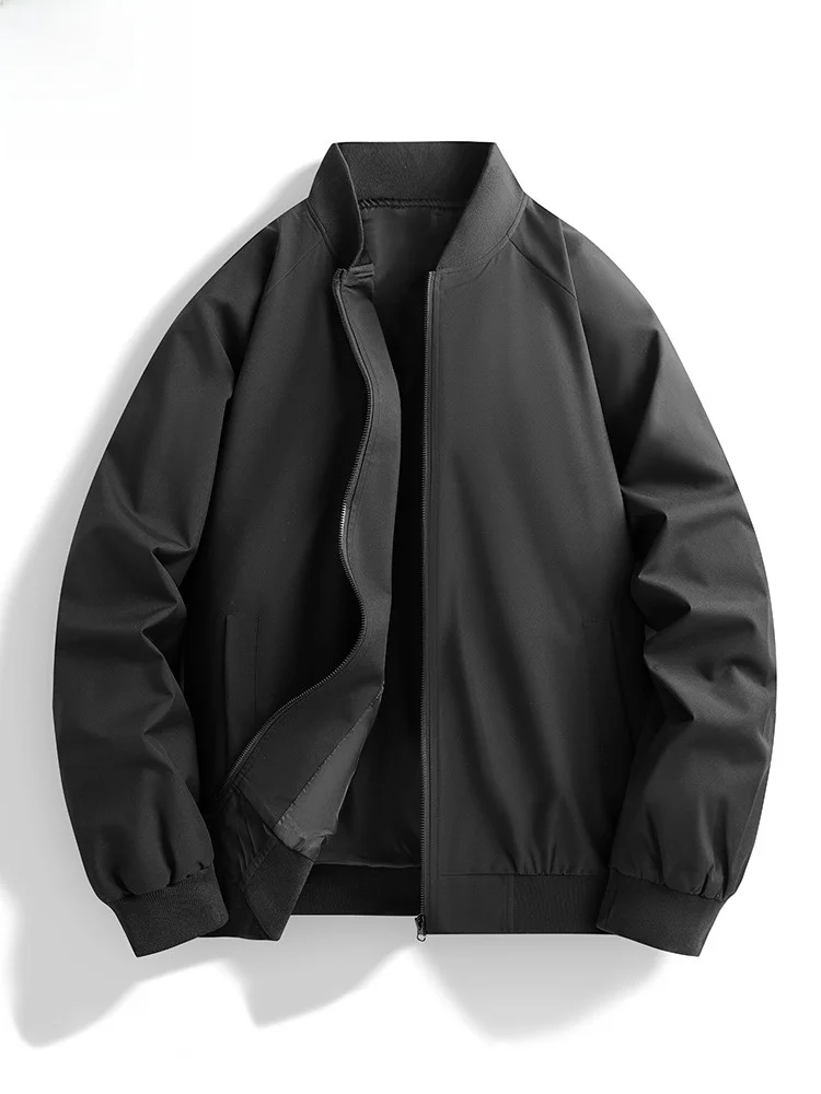 

Paul New Men's Casual Loose Fit Autumn Winter Outdoor Windproof Baseball Collar Jaet Faionable Polyester Stand Edition