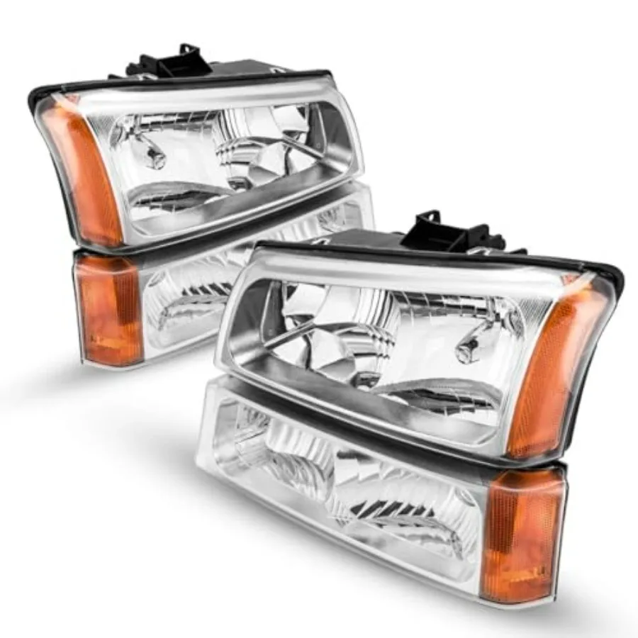 

Фара в сборе для Chevrolet Silverado 1500/2500 HD/3500 2003-2006 и Avalanche 1500/2500 2005-2006, хромированный корпус, янтарный свет, аналог