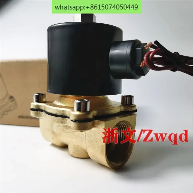 2W200-20 solenoid valve UW-20 water trap 6 points 3/4 pure copper normally closed solenoid valve drain valve