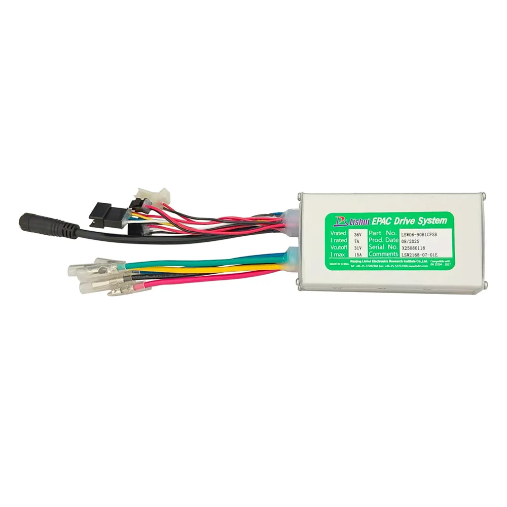 

Ebike Brushless Motor Controller LSW06-90B1CFSB 36V 15A for Electric Scooters Fat Bike MTB Ebike Speed Controller