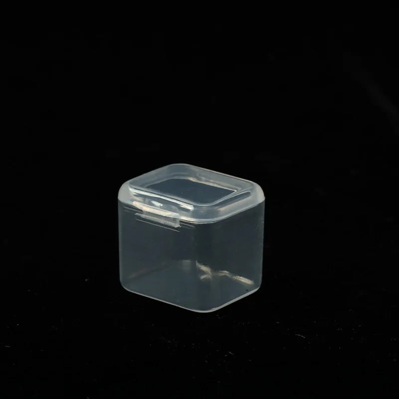 

Mini Jewelry Storage Container Versatile Transparent Square Plastic Box Clear Plastic Box For Jewelry Packaging Portable