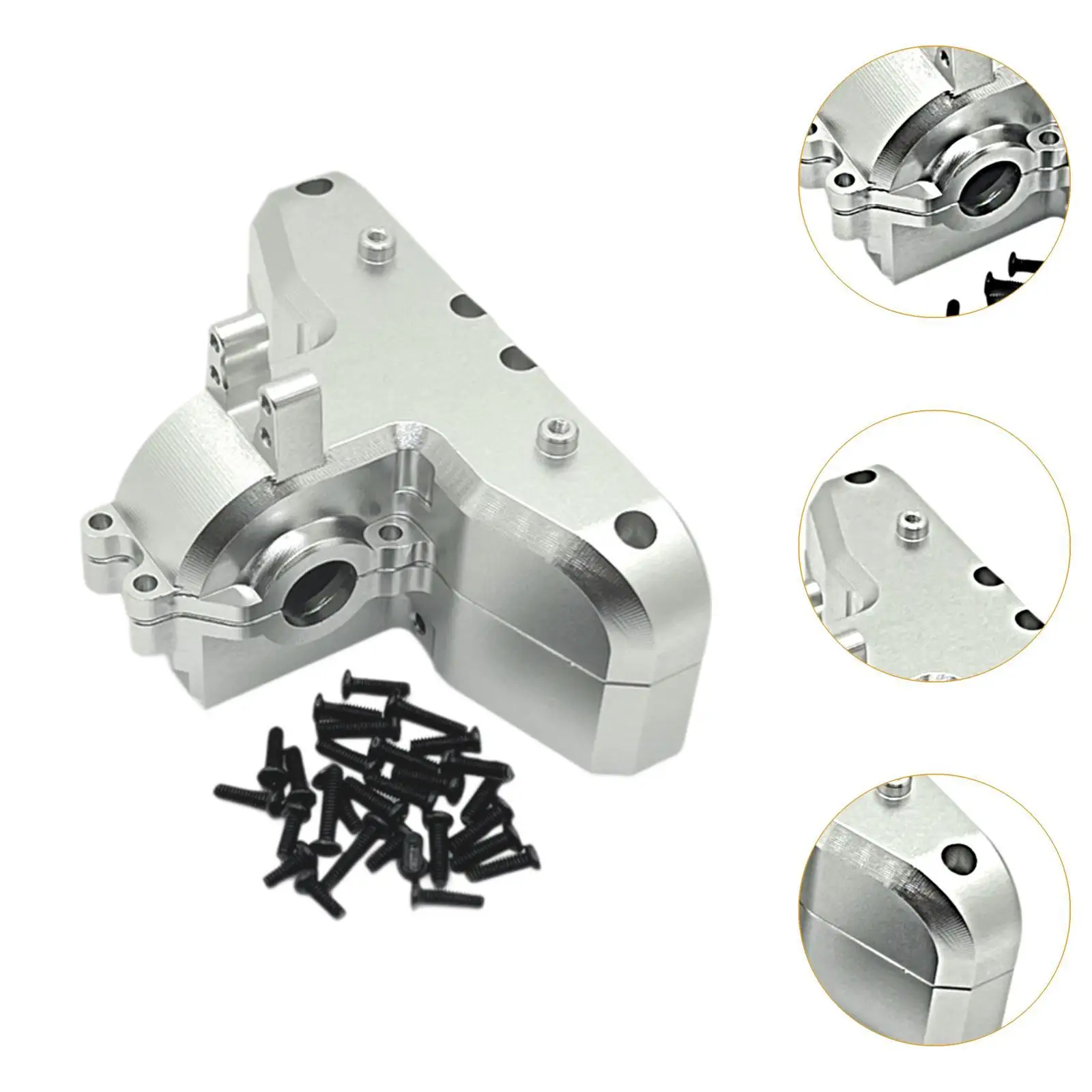 Componente de aluminio de la cubierta de la caja de cambios trasera del coche RC 1:14 para modelos 14301 14303