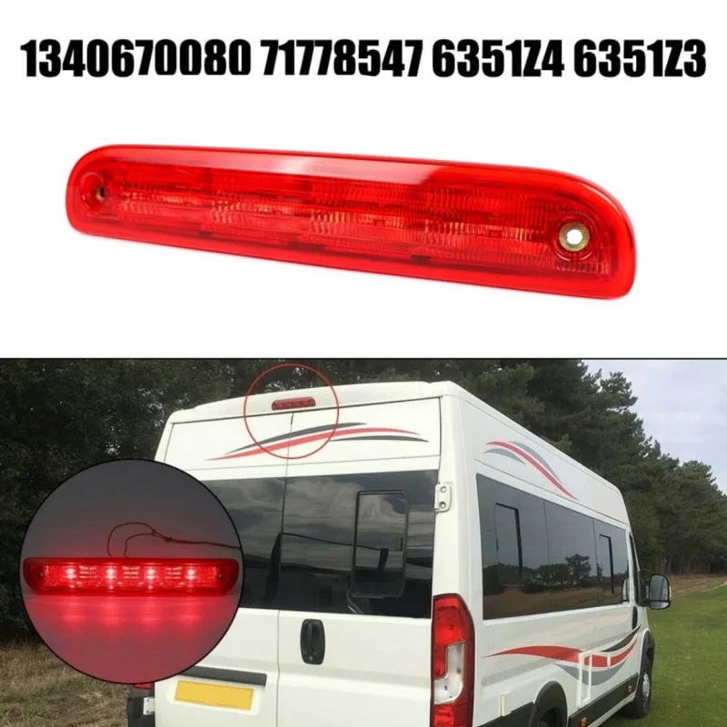 

Дополнительный стоп-сигнал 1340670080 71778547 6351Z4 6351Z3, верхний стоп-фонарь для PEUGEOT BOXER 2007-2023, для CITROEN RELAY 2007-2023