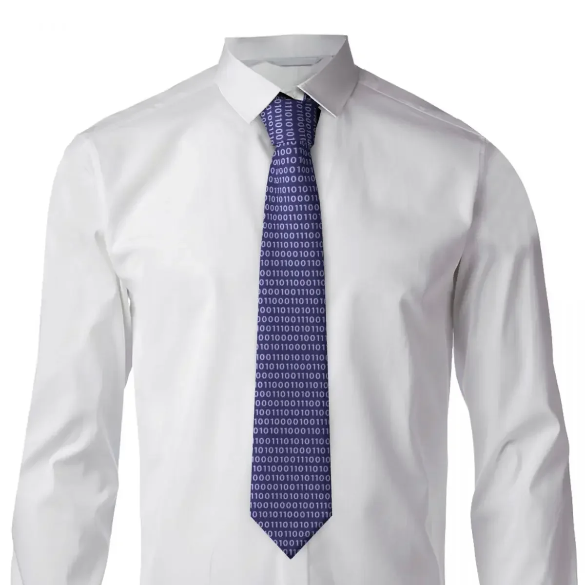 

Purple Binary Tie Creative Wedding Neck Ties Novelty Casual Neck Tie For Men Women Design Collar Tie Necktie Gift
