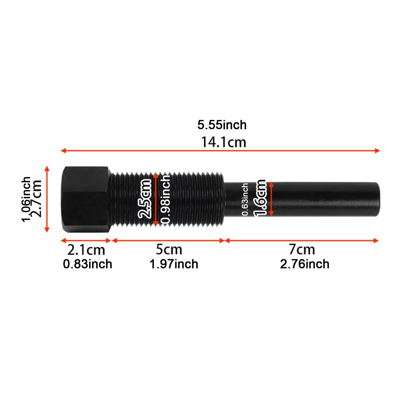Iron Construction Secondary Clutch Puller Remover Tool for Polaris Compatible with OEM 2870903 PP3077