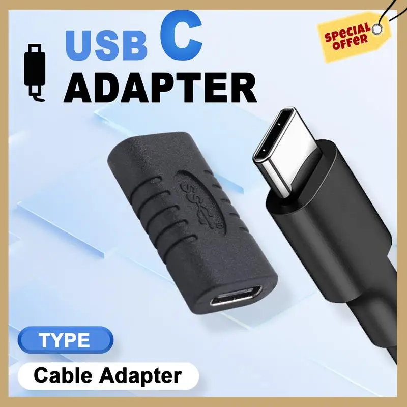 Адаптер USB C «мама-мама» Тип C. Прямой крошечный адаптер USB-C. Конвертер разъема USB 3.1 Type-C-WMAN.