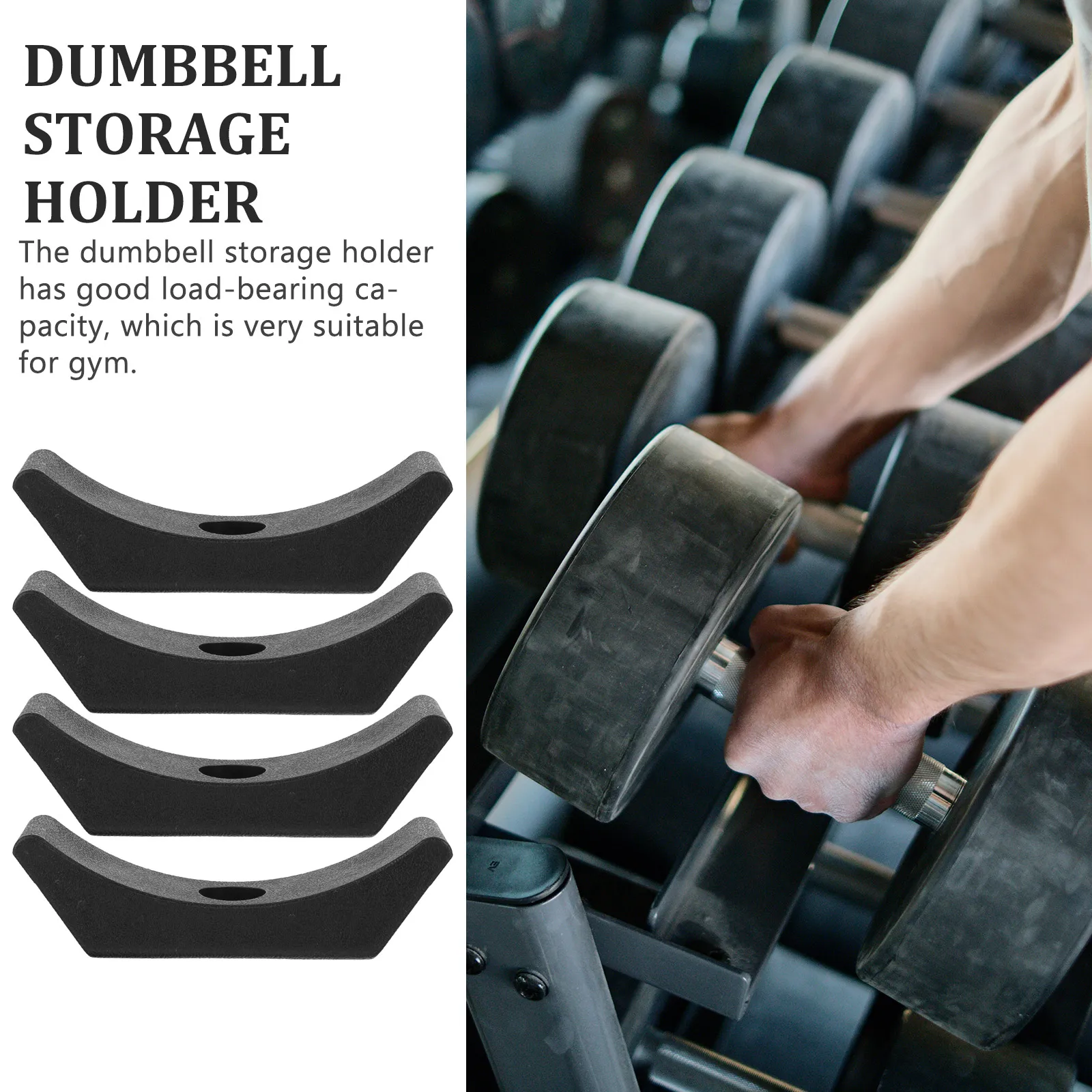 4Pcs Dumbbell Rack Stand Weight Lifting Accessories Gym Organization Plastic Dumbbell Rack Dumbbell Storage Rack For Fitness