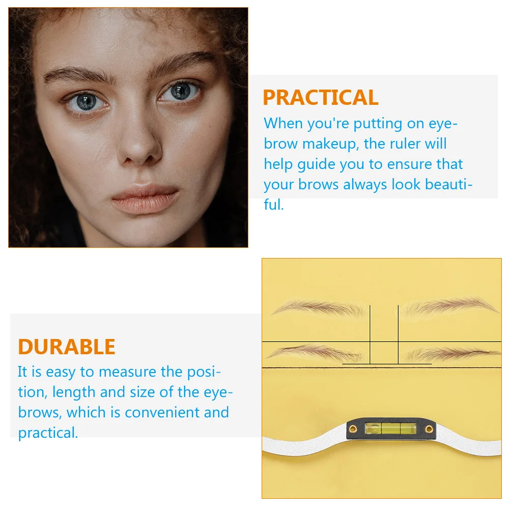 

1 комплект, линейка для бровей премиум-класса, длина, размер, симметричные брови, профессиональный инструмент для рисования, линейка для бровей
