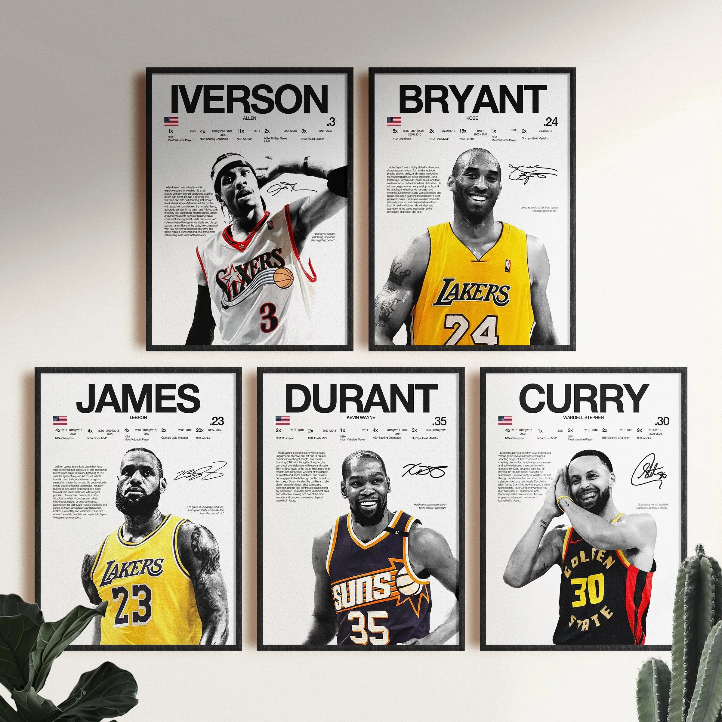 طباعة ملصق لوحة قماشية للاعبي كرة السلة الشهير - لوحة فنية جدارية رياضية ممتازة لتزيين المنزل والمكتب #2