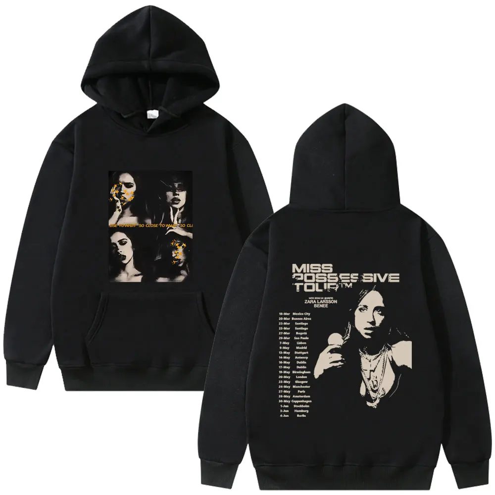 

Tate Mcrae So Close To What Miss Possessive 2025 World Tour Hoodie Men Women Casual Vintage Pullover Male Oversized Sweatshirt