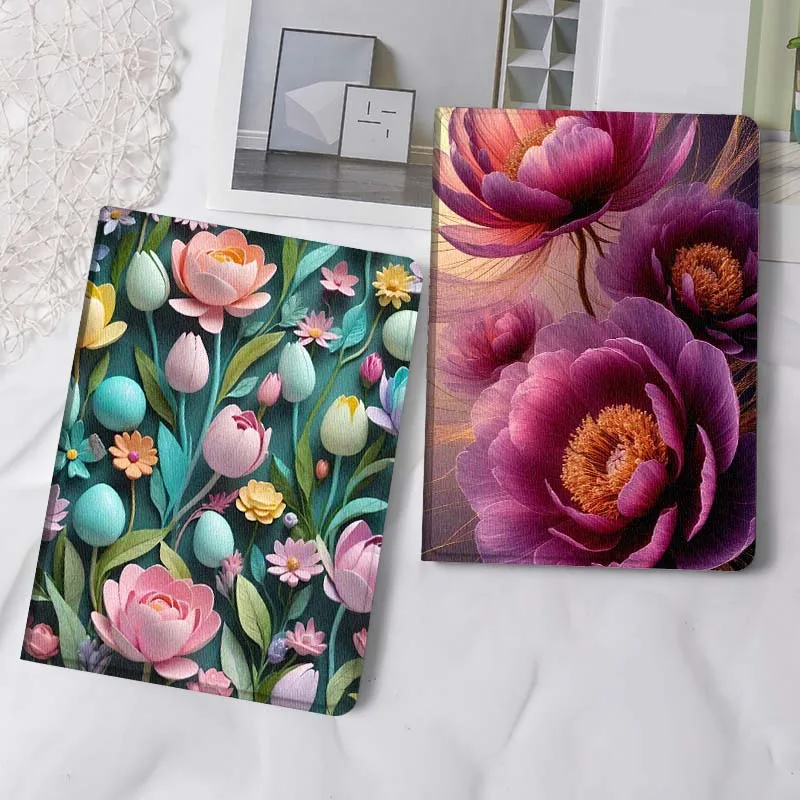 

Flower Beautiful Fashion For iPad Pro Air Mini 2 3 4 5 6 7 6th 7th 10th 11th 10.2 9.7 10.5 11 Foldable Tablet Case Gift