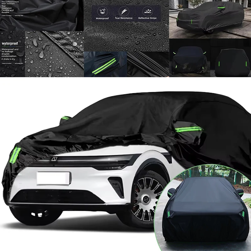 

Snowproof Waterproof Car Cover for ZEEKR 7X - Outdoor Full Cover with Reflective Strips, Dustproof Sunproof