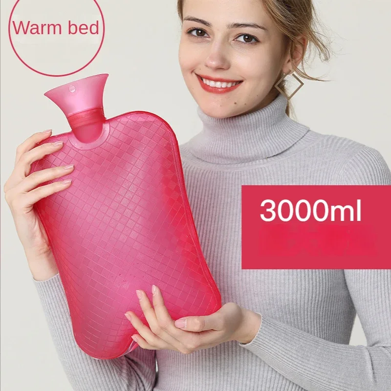 

3000ml Large-capacity Hot Water Bottle Injection Water Heating Foot Bed Warm Quilt Pvc Warm Kettle Warm Bed hot water bag