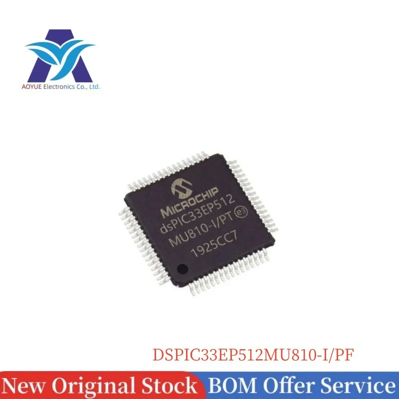 DSPIC33EP512MU810-I/PF DSPIC33EP512 MU810-I/PF TQFP-100 16-Bit Microcontrollers-MCU Digital Signal Controllers DSP Chips IC