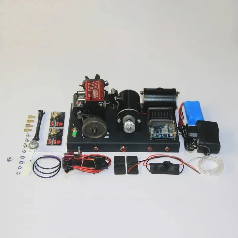 B-M L200AC Twin-cylinder Four-stroke Methanol Engine Assembly Generator Starting Accessories Wiring Harness Plus Switch Piston