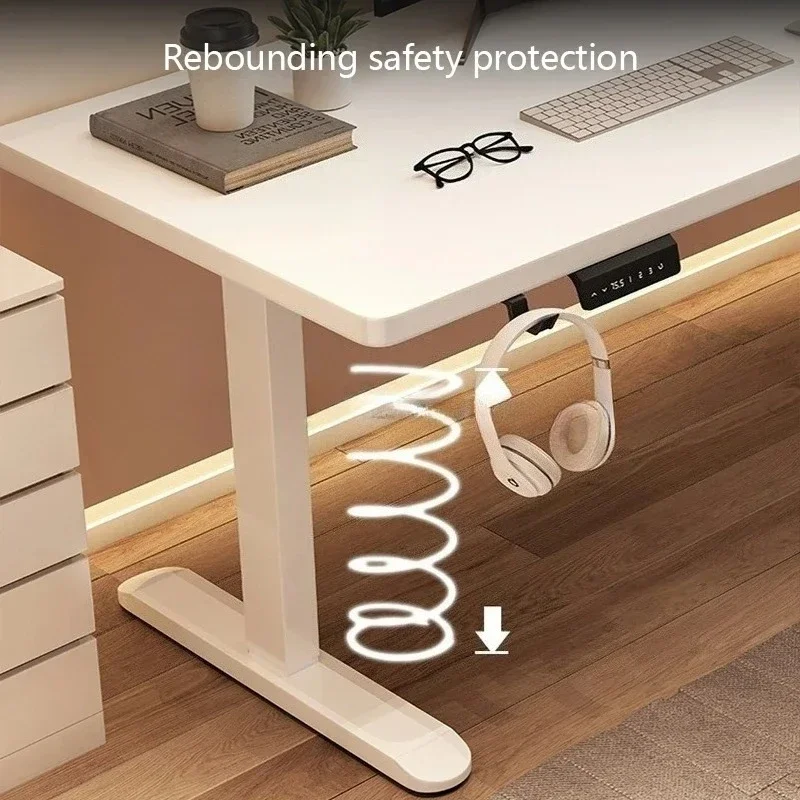 Electric Adjust Height Office Desk with Display Wide and Sturdy Computer Table Gaming Home Room  High-quality Board Motion Desk