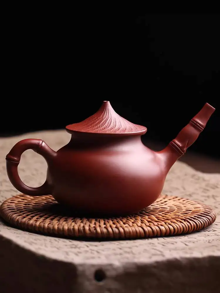 Chaozhou Hand-Pulled Fishing Pot Original Purple Clay Teapot, Pure Handmade By Famous Artists, Kung Fu Set, Tea Utensils