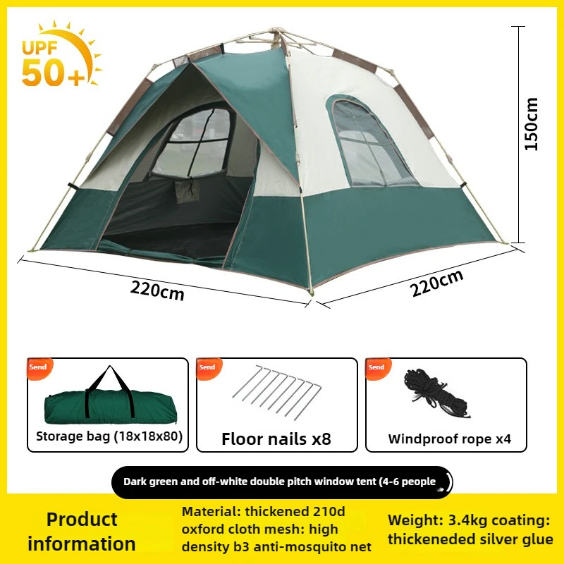 

Automatic Portable Folding Tent Outdoor Autumn Winter Warm Indoor Camping Sleeping Bag Portable Foldable Automatic Tent