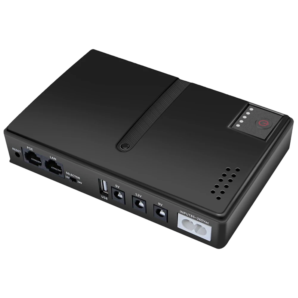 DC1036P DC UPS DC Power Adapter 5V 9V 12V 36W 10400mah Backup Power Supply Portable Power Supply for Router Switch Mobile Phone