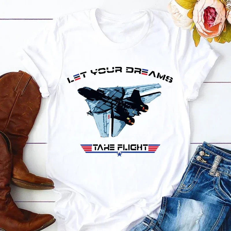 Top Gun Maverick Goose Damen T-Shirt Mädchen Harajuku Koreanischer Stil Grafik-Oberteil Kawaii Damen T-Shirt Dropshipping – Detail 7
