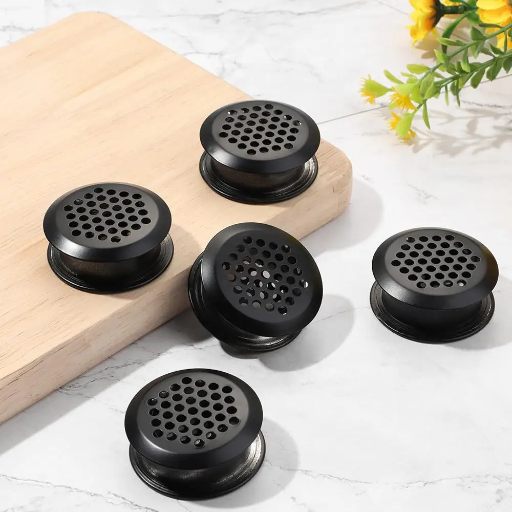 5pcs Home Shoe Cabinet Double Sided Louver Ornaments Air Vent Decor Vent Hole Vents Cover Ventilator Grille
