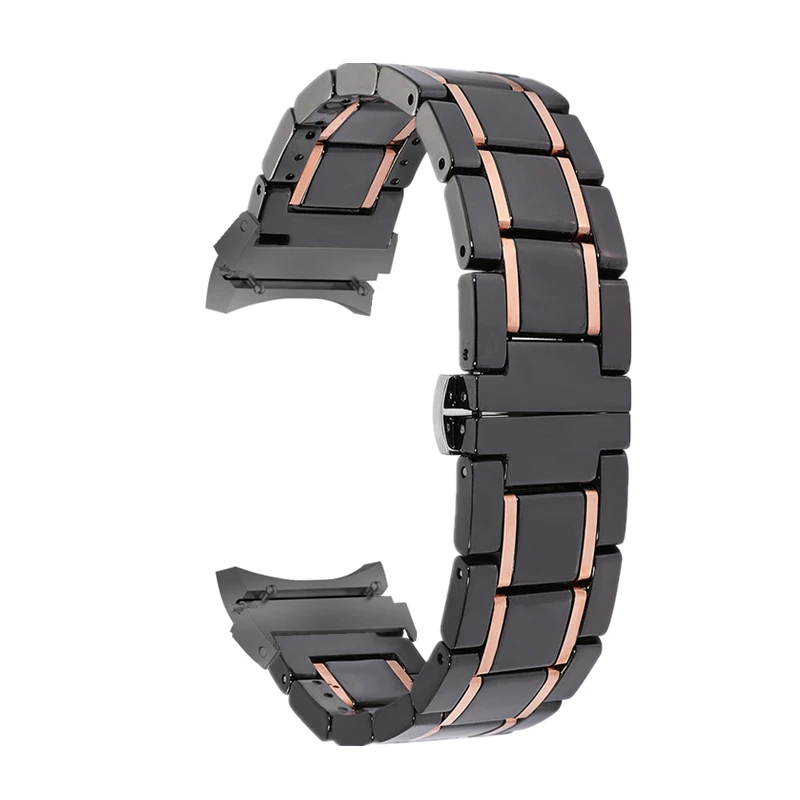 No Gaps Ceramics Band Strap for Samsung Galaxy Watch 4 5 Pro 6 44mm 40mm 45mm Bracelet  Galaxy Watch 4 6 Classic 43mm 47mm