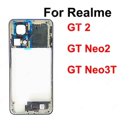 Middle Housing For Realme GT2 GT NEO 2 Neo 3T Middle Frame Housing Bezel Case Cover Holder with Side Buttons Parts