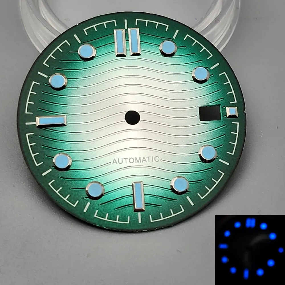 31 мм цветные шпильки, люминесцентный изменяемый циферблат с градиентом, адаптированный для движения Nh35