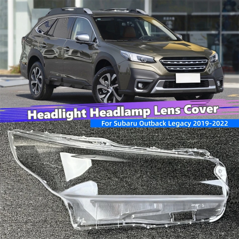 

Для Subaru Outback Legacy 2019 2020 2021 2022: Аксессуары — Поликарбонатные полностью прозрачные накладки на фары с высоким глянцем
