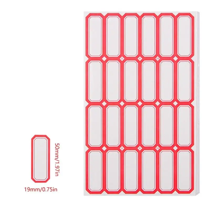 

96GE 50 Sheets Writeable Labels Adhesive Sticker Jams Label Small Blank Sticker Sticker for Home School Office