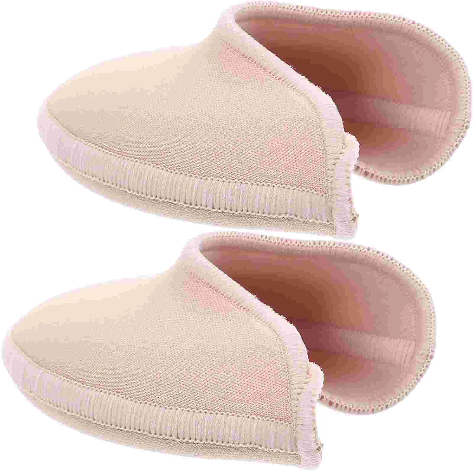 Ballet Pointe Set Heel Caps for High Heels Shoe Inserts Front Feet Toe Pads Shoes Knitted Fabric Sebs Foot Protector Miss