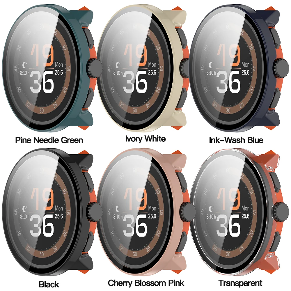 Suunto RUN Watch용 화면 보호 장치가 포함된 아머 하이브리드 케이스 커버 ‌ ‌ 전신 보호 및 충격 방지 시계 액세서리 ‌