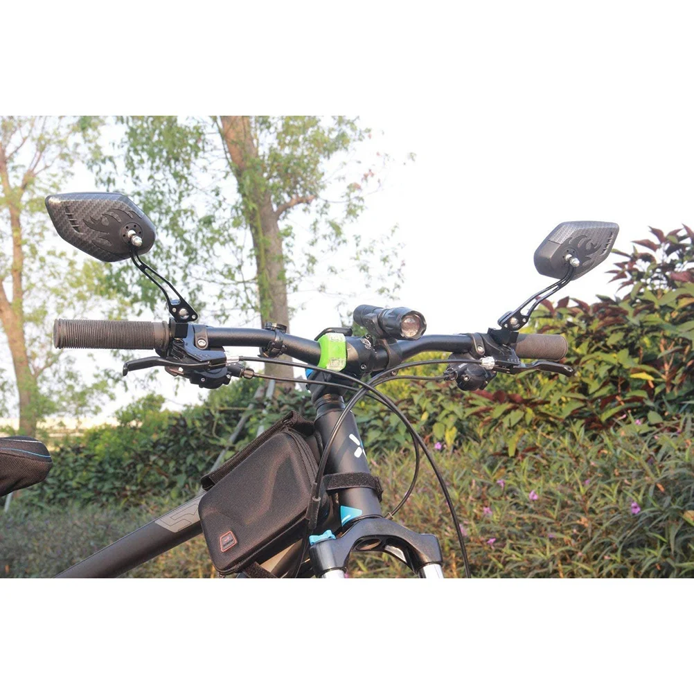 

1Pair Rearview Mirror for Bike Aluminum Alloy Frame Rotating Mirror Fit Most Mountain Bikes Easy Install Accessory