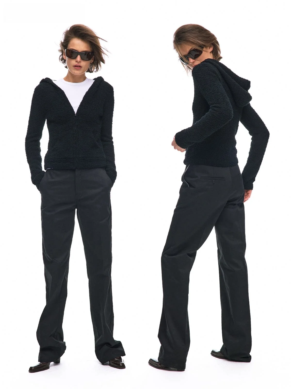 

Мягкая флисовая толстовка на молнии с капюшоном, приталенный крой, повседневный стиль, из полиэфирного волокна, женская, весна-осень, комфортная, дышащая