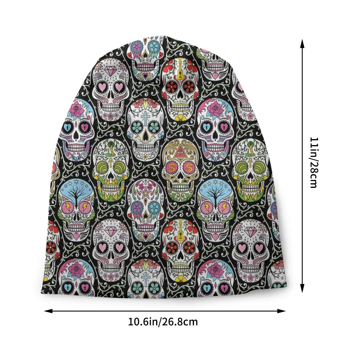 Bonnet Hats Men Women's Thin Skullies Beanies Hat Mexican Skull Autumn Spring Warm Cap Hip Hop Caps