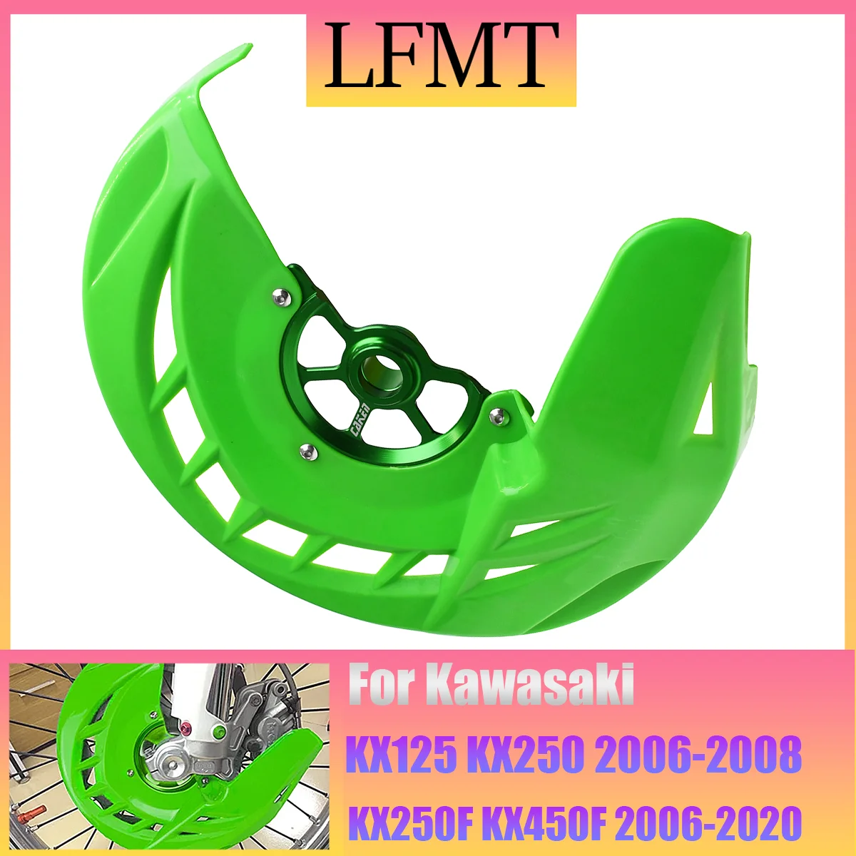 

Motorcycle Front Brake Disc Guard Protector Cover For Kawasaki KX125 KX250 KX250F KX450F KLX450 KX 125 250 250F 450F 2006-2020