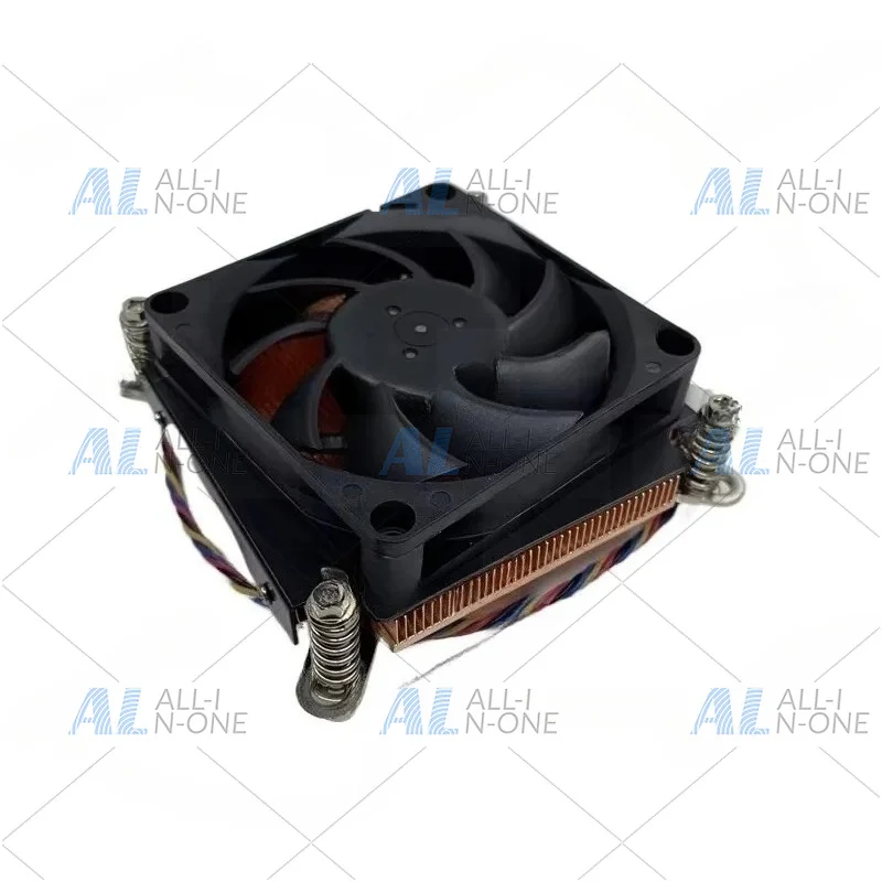 Ultra-thin 1U All-copper CPU Radiator 1700 1155 1366 2011 4-wire Double Ball PWM Speed Regulating Fan