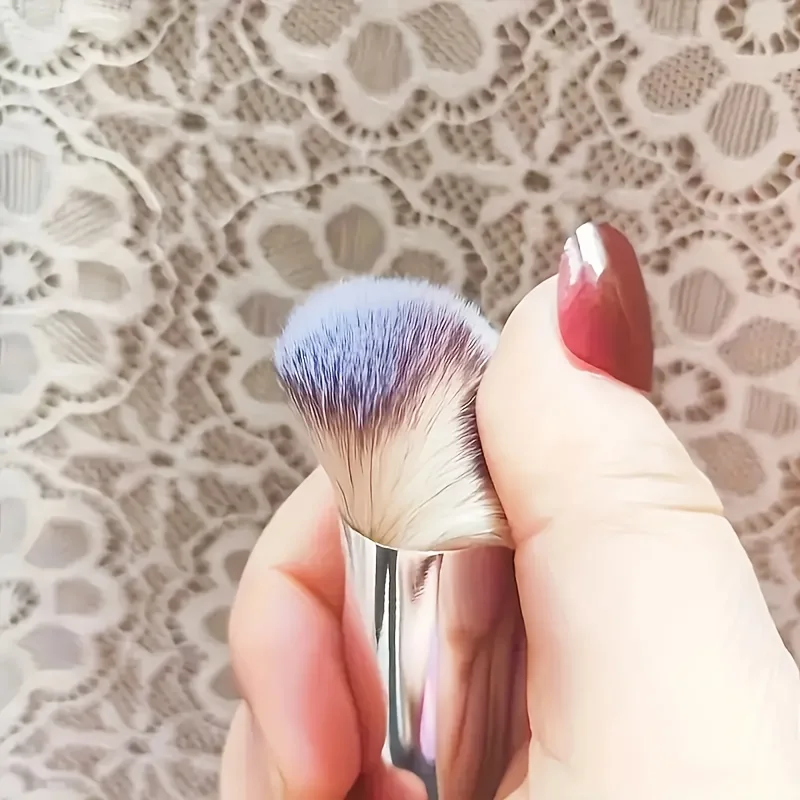 Pennello per correttore per fondotinta, pennello per fard in polvere kabuki per contorno naso avanzato, pennello per trucco viso spesso per occhi impeccabile