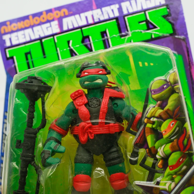 زملاء اللعب في سن المراهقة سلاحف النينجا رافائيل دوناتيلو مايكل أنجلو المفاصل يمكن أن تتحرك صندوق ألعاب الشكل الذي يرتديه