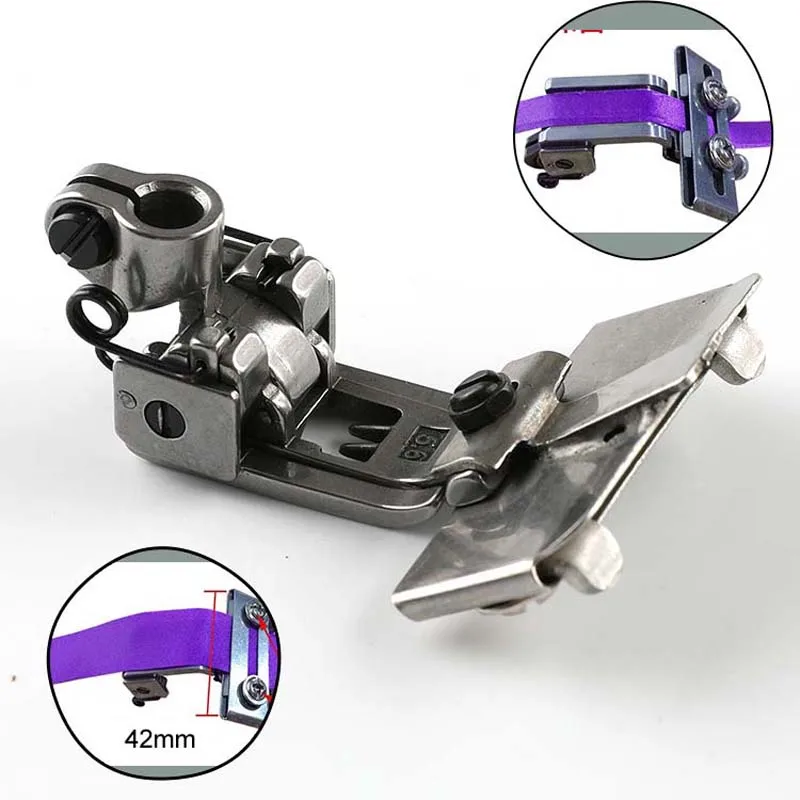 

Tape Attaching Foot For Coverstitch Sewing Machine Coverstitch Foot Ajustable Tape Attachment For Juki Pegasus Siruba Yamato+