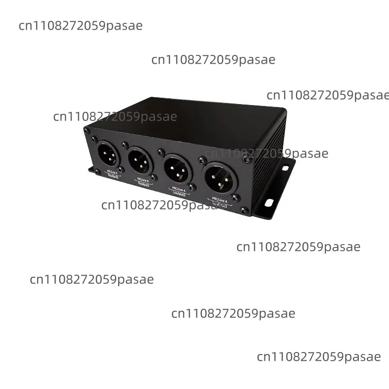 Splitter 2 in 4 Out Balanced Audio Converter Signal  Multiplexer Signal Splitter