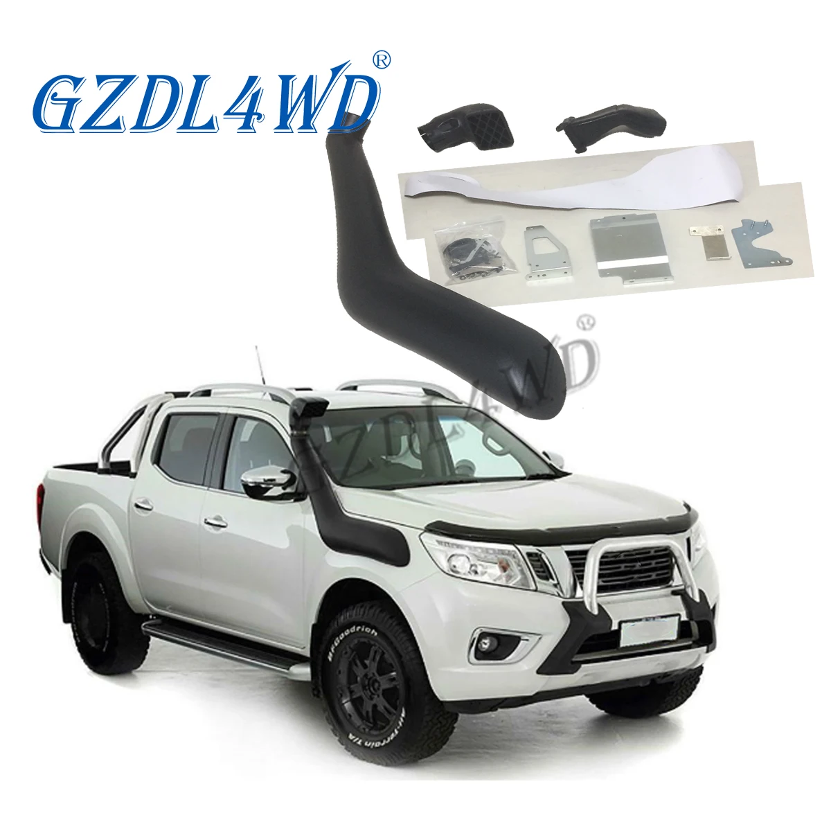 

4X4 OFFROAD Aftermarket Accessories air intake snorkel for Nissan Navara NP300 2015+ 2.3L