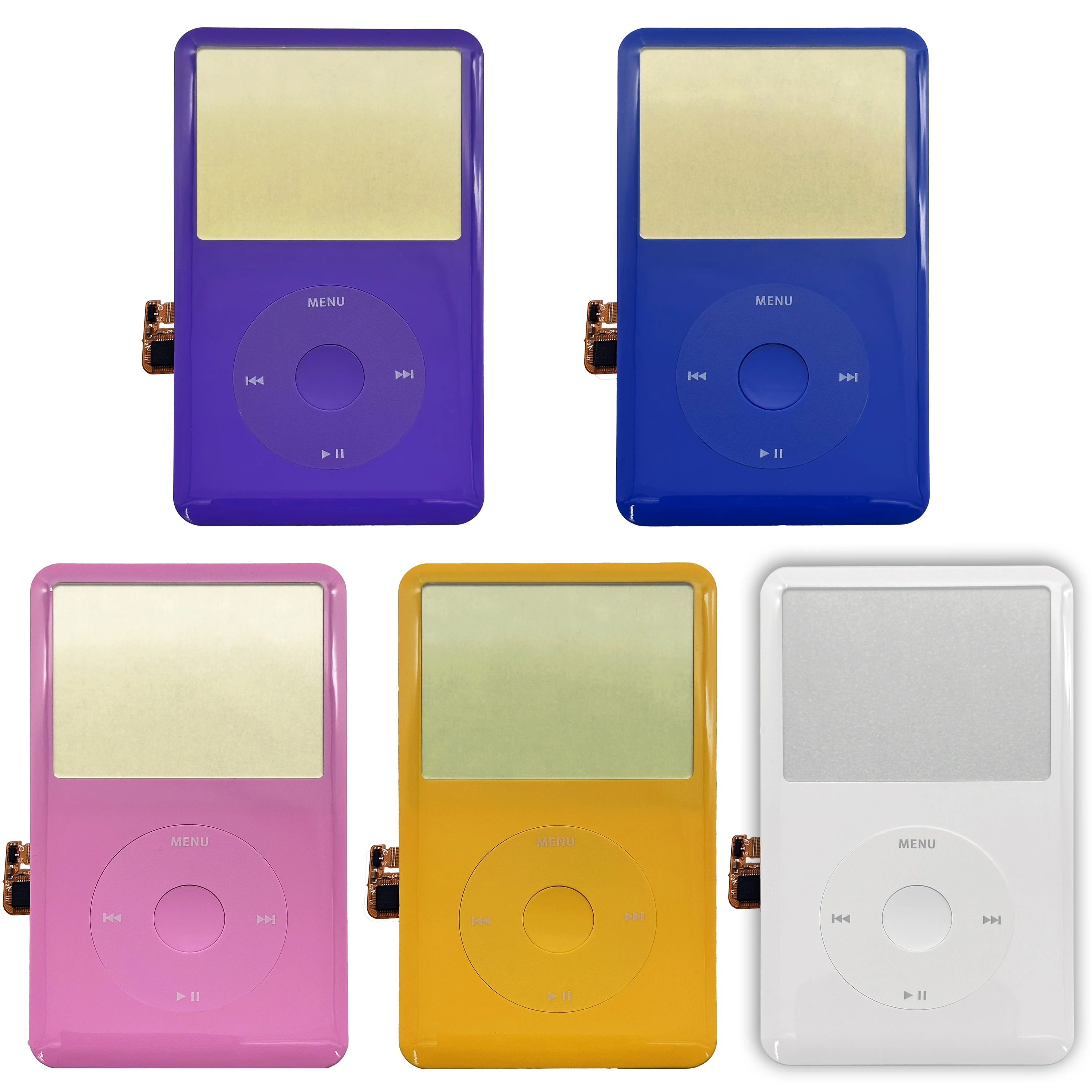 Frontplatte für iPod Classic 6. und 7. Generation, Gehäuse mit Clickwheel und Mittelknopf für 80GB 120GB 160GB A1238 – Detail 2