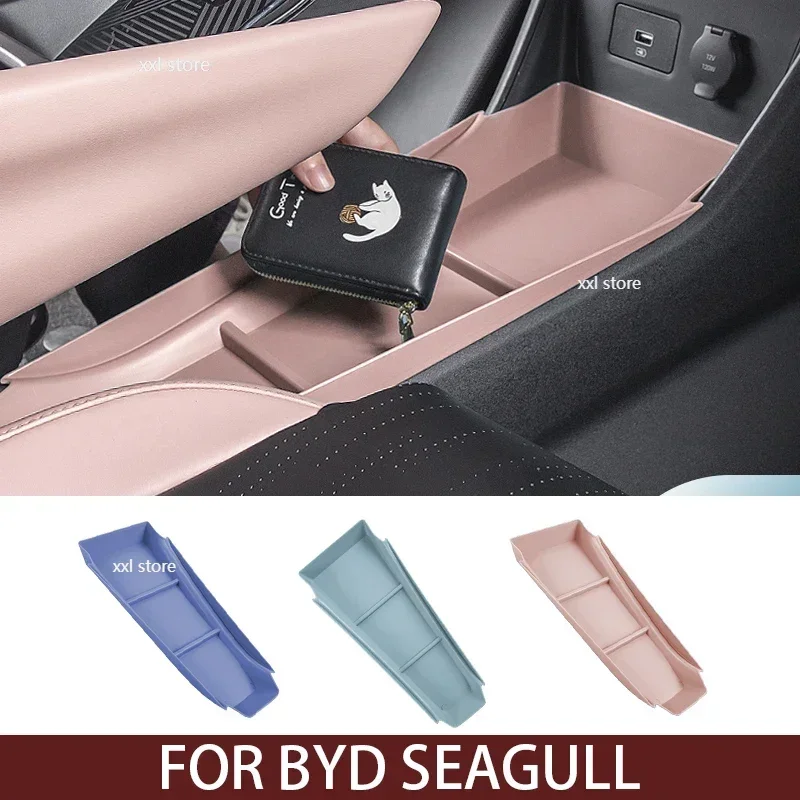 Car Central Armrest Storage Box Center Console Organizer Holder Containers For BYD Seagull Automotive Interior Accessories