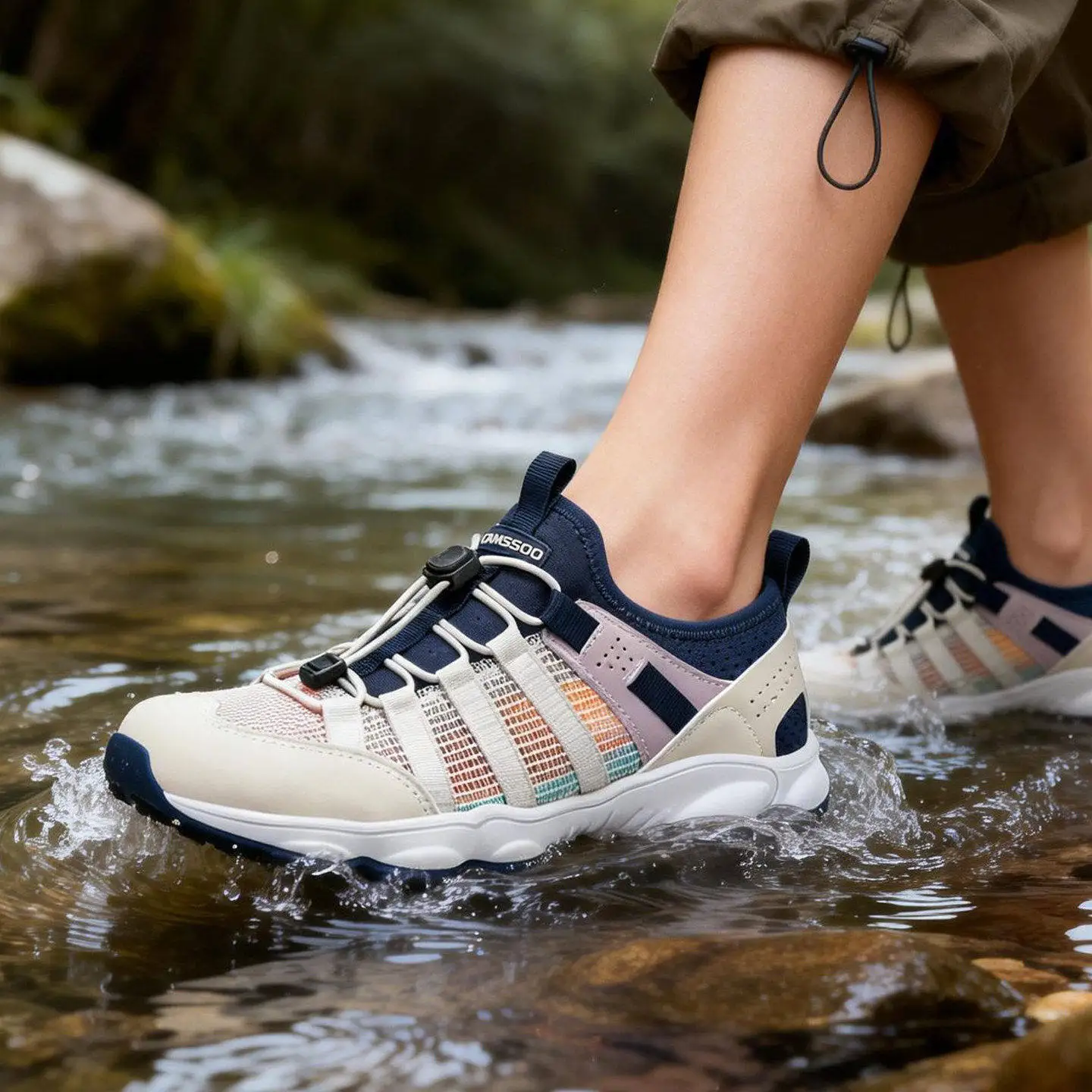 CAMSSOO Zapatillas de trekking transpirables para senderismo - imagen 4