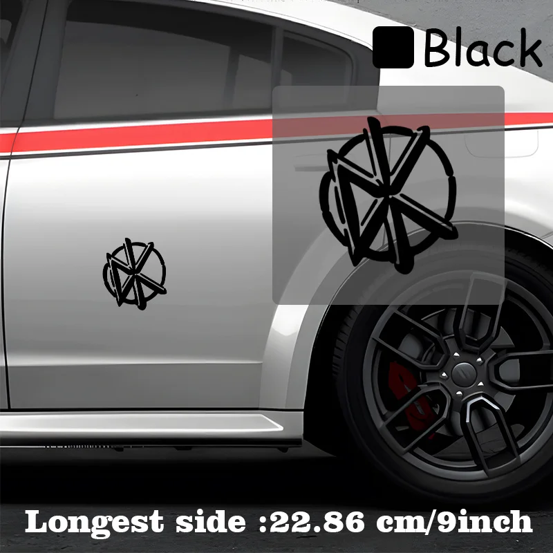 1 قطعة نمط خط دائري هندسي متعدد الألوان ملصق فينيل للسيارة المحمول DIY الديكور ألوان مختلفة