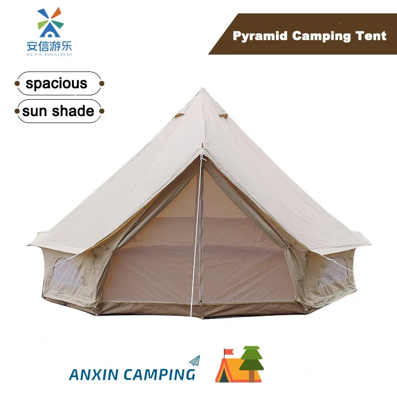 High quality durable canvas hotel desert yurt pyramid tent for camping