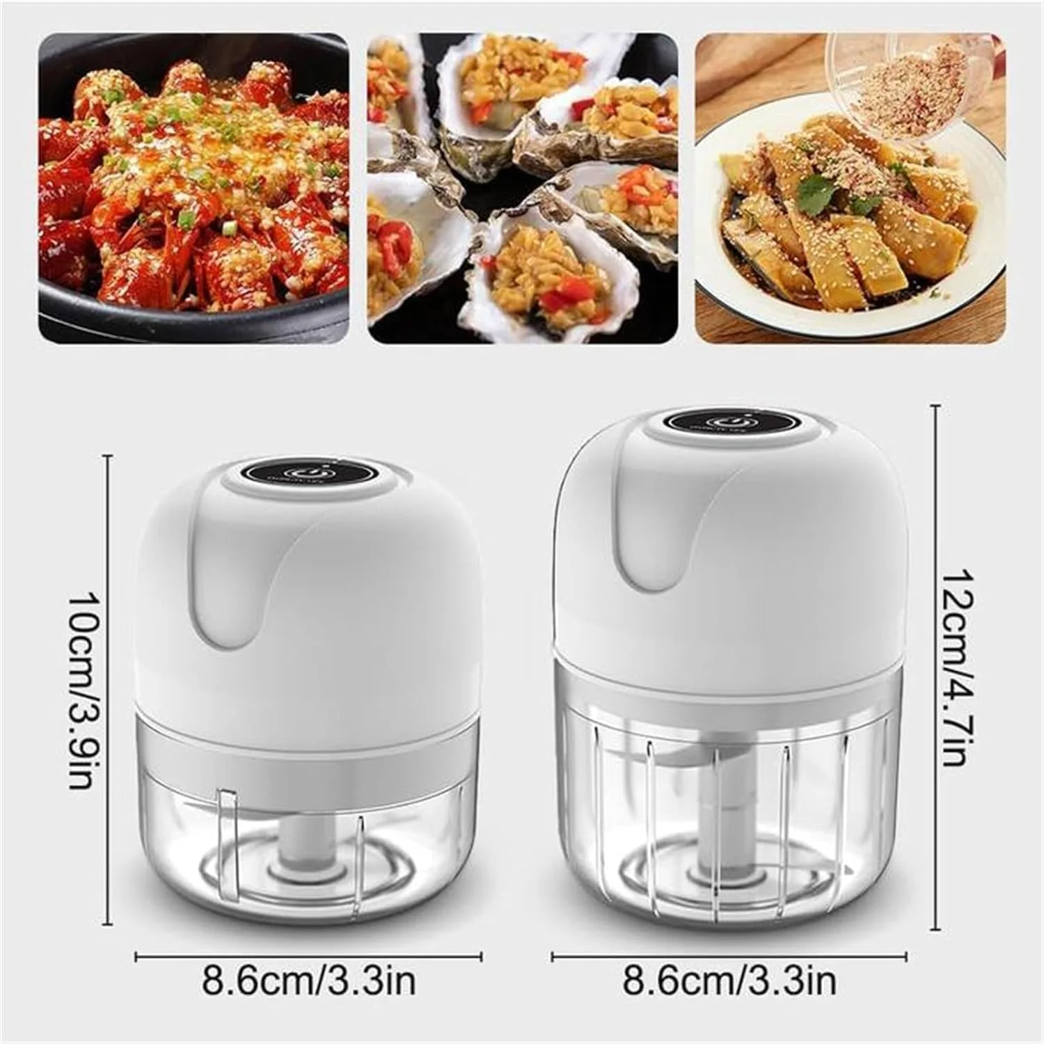 Prosperousk Chopper — USB Rechargebale Garlic Grinder, Mini Garlic Chopper, Prosperousk Mini Garlic Chopper, Small Chopper (Wh