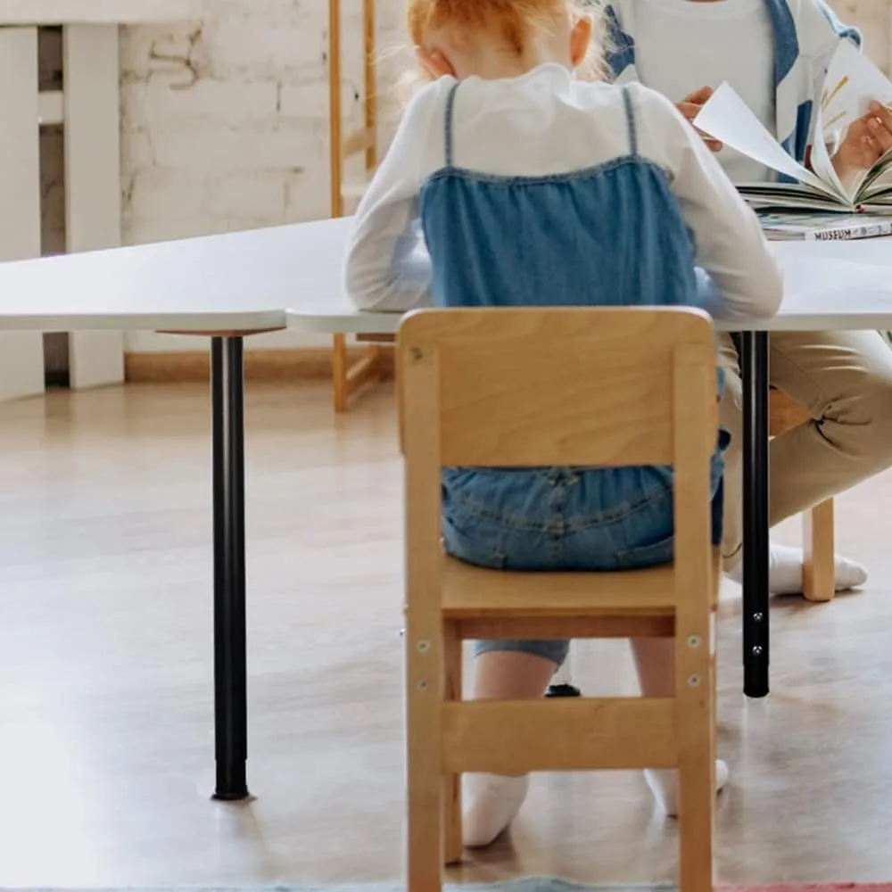 Pernas de mesa de metal ajustáveis de 24 a 40 polegadas para mesa de escritório doméstico, conjunto de 4 pernas de móveis DIY preto