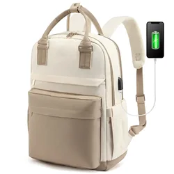 Mochila Laptop Anti-Roubo para Mulheres, oxford, impermeável, usb, impressão, escola, bolsas de viagem, femininas, notebook, nova moda, 2023